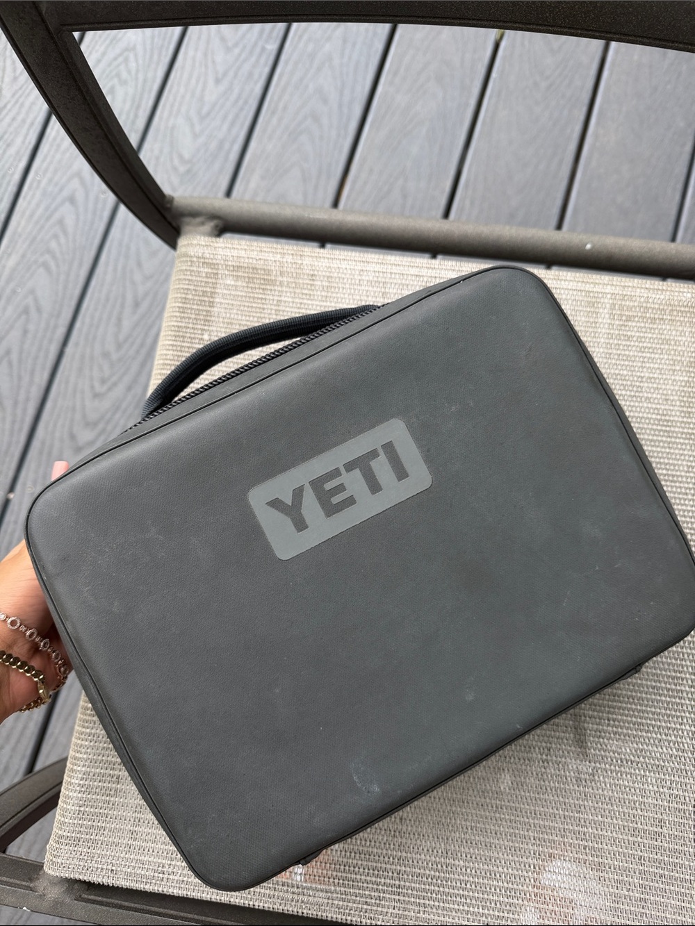 YETI 5L gray lunch box